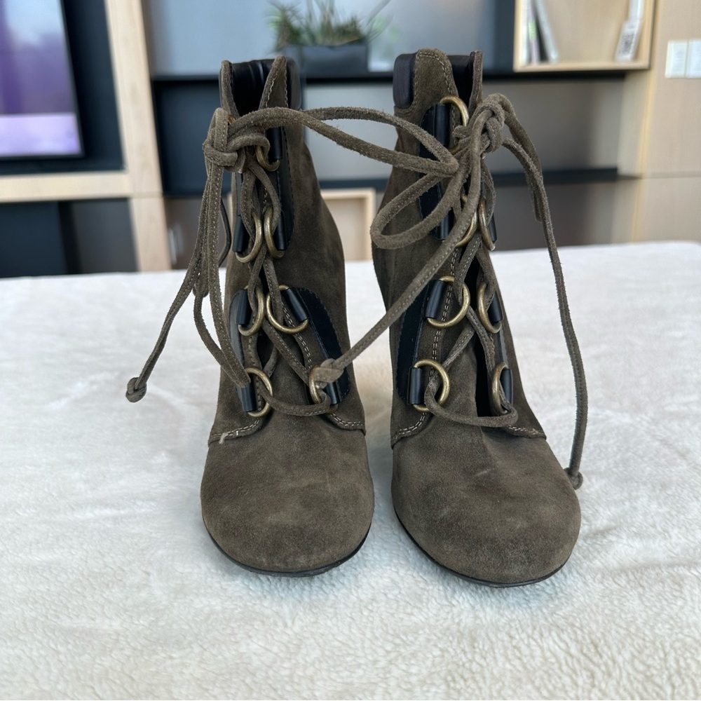 Giuseppe Zanotti Olive Ankle Boots - Picture 3 of 13